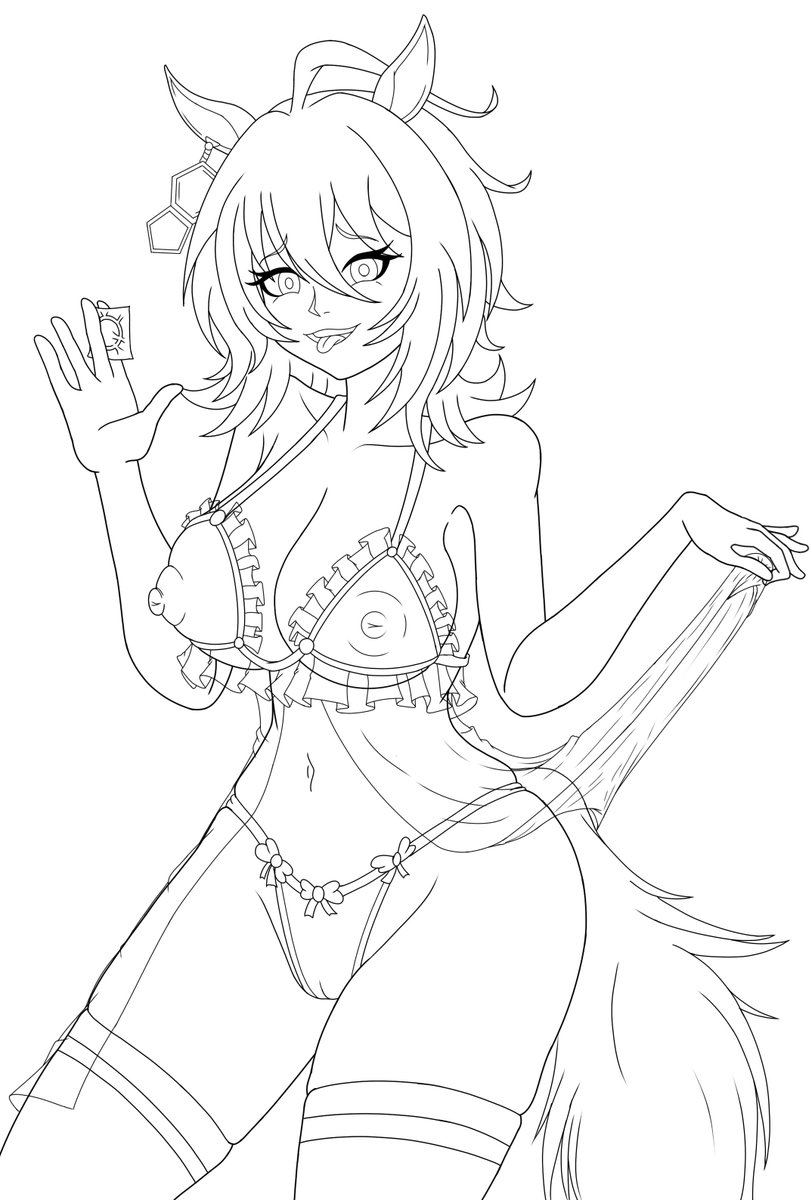 WolfDark_DaWeon's tweet photo. Agnes Tachyon 
Dibujo de la ganadora del la encuesta de hace unas semanas
#umamusumeㅤ 

Full color //Base color//Lineart//Sketch https://t.co/m4stHfq06s