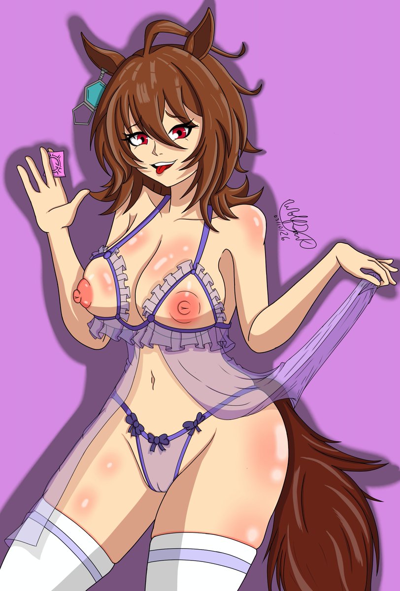 WolfDark_DaWeon's tweet photo. Agnes Tachyon 
Dibujo de la ganadora del la encuesta de hace unas semanas
#umamusumeㅤ 

Full color //Base color//Lineart//Sketch https://t.co/m4stHfq06s