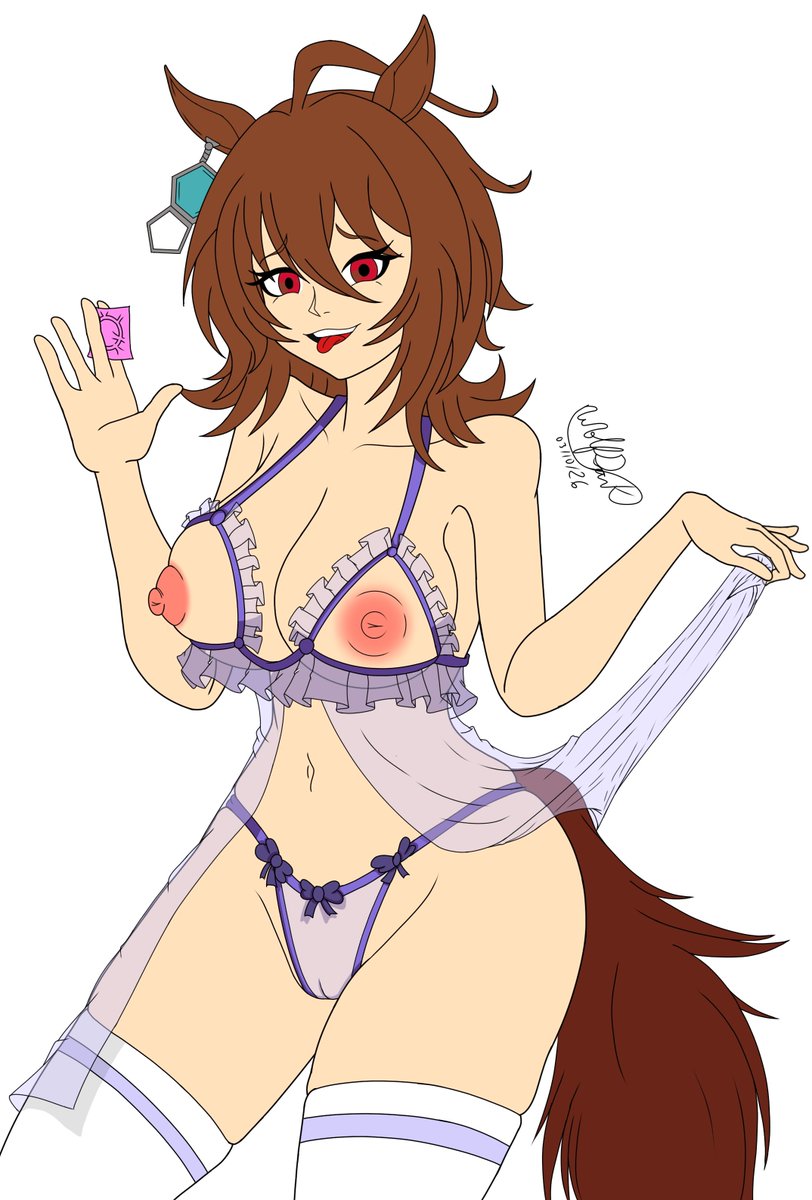 WolfDark_DaWeon's tweet photo. Agnes Tachyon 
Dibujo de la ganadora del la encuesta de hace unas semanas
#umamusumeㅤ 

Full color //Base color//Lineart//Sketch https://t.co/m4stHfq06s
