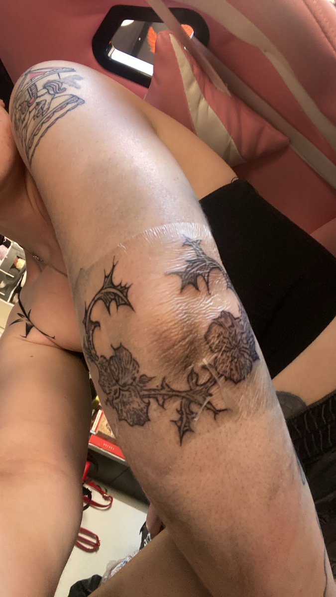 lonelyisthemoth's tweet photo. okay we only got through half because i have to go to work. i don’t have good pics yet either but. the same design will be on both elbows!!! we finish it next week :3 (will post better pics when it’s cleaned up) https://t.co/4wwLa5hTK2