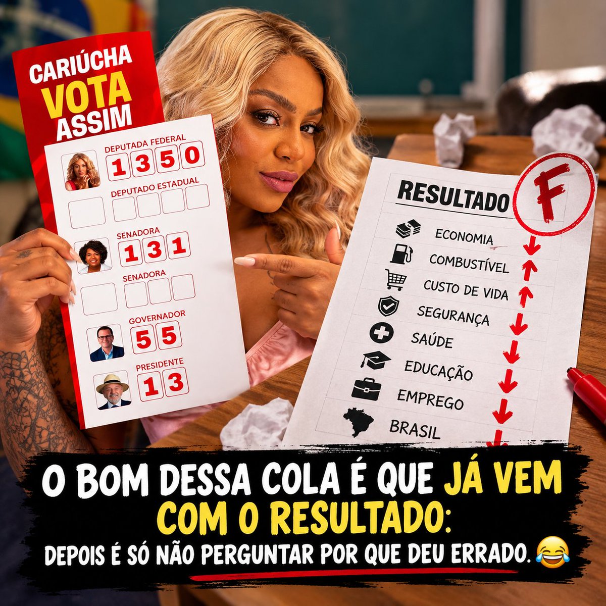 Jean198222's tweet photo. @cariuchaoficial O bom dessa cola é que já vem com o resultado: depois é só não perguntar por que deu errado. 😂 https://t.co/oeTDqOhsLh