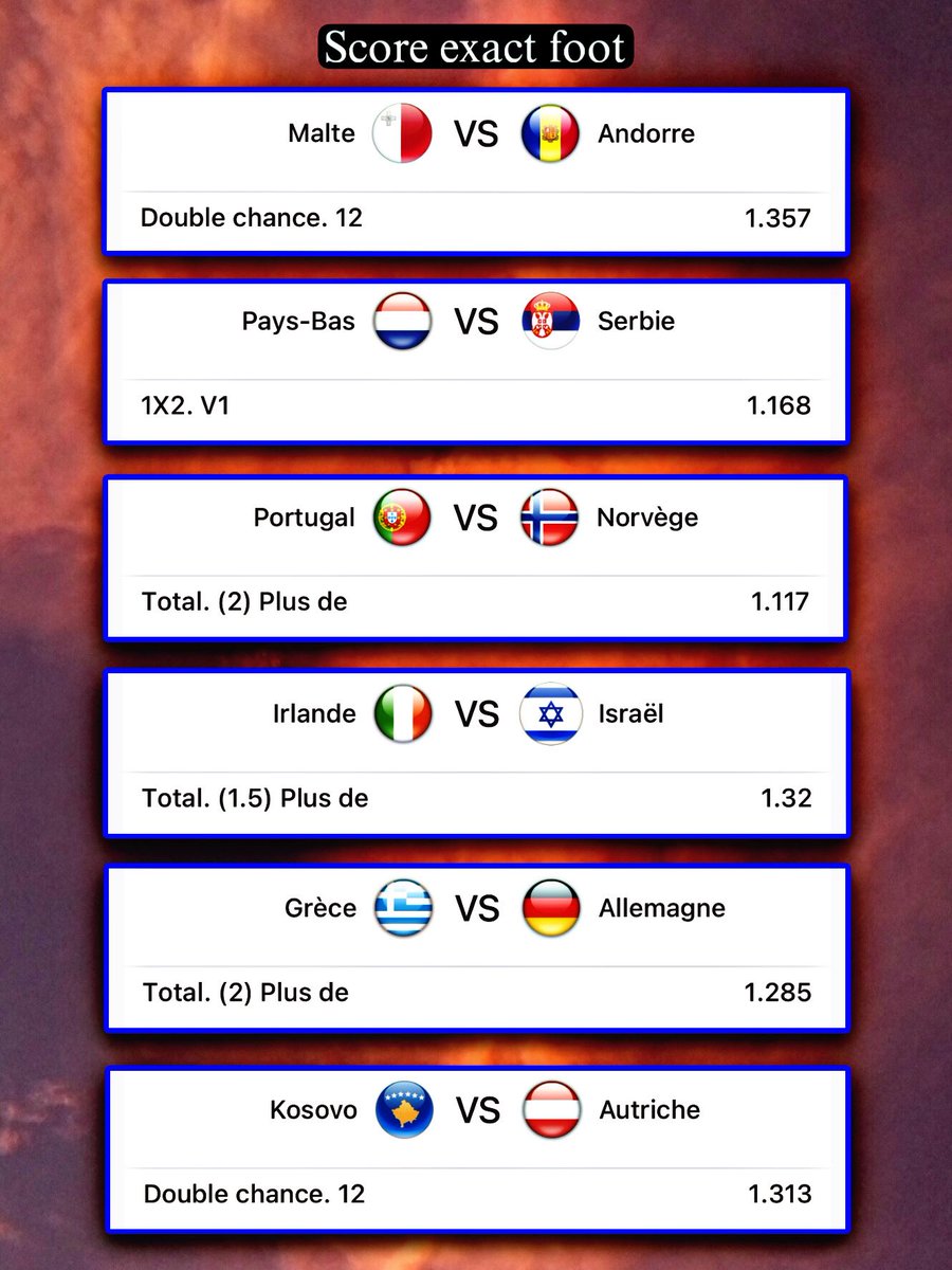 Scoreexactfoot2's tweet photo. 🔥 ANALYSE DU JOUR 🔥
⚽📊 Nos meilleures sélections sont prêtes !
🎯 Place aux pronostics du jour… 💯🔥 https://t.co/l3zsU8tF7T