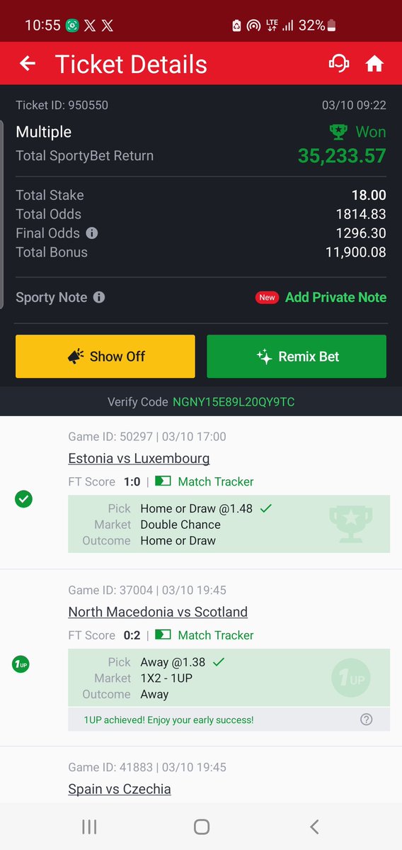 Larrytic29's tweet photo. @_Jaredad Thank you so much brotherly ❤️ ... Money for Sunday don land👌 https://t.co/B52AEkpG8S