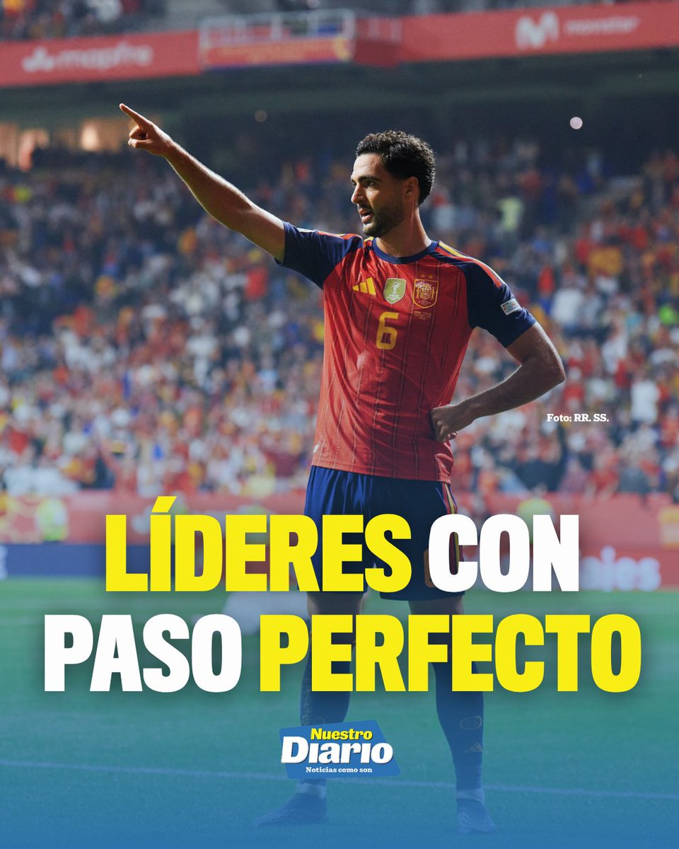 SIGUEN EN RACHA 😎 España se mantiene imparable y volvió a ganar, ahora frente a República Checa (3-1), que le sirve para ser líder en solitario de su grupo …