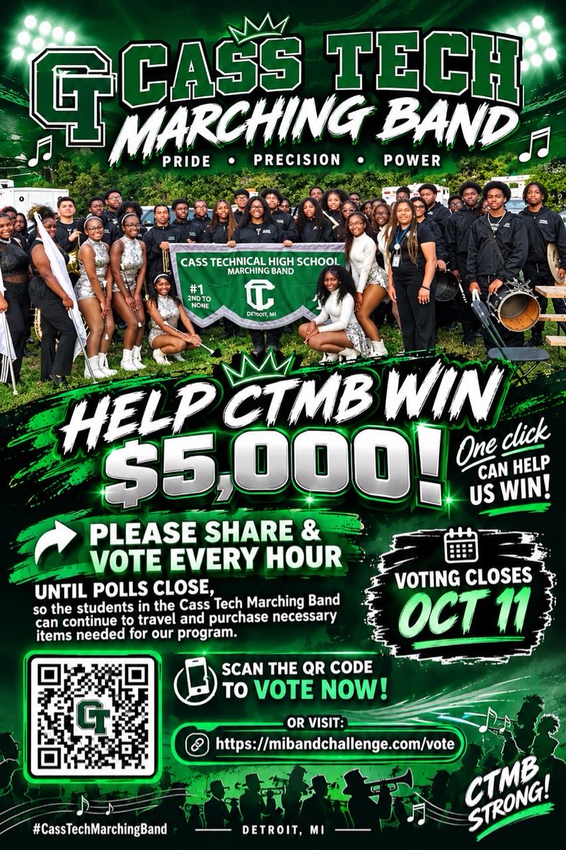 Mz__AmeriKa's tweet photo. Vote for #CTMB!!! https://t.co/ahMWiPXwzt #casstech #CTFB #detroit https://t.co/YyeKZugAeV