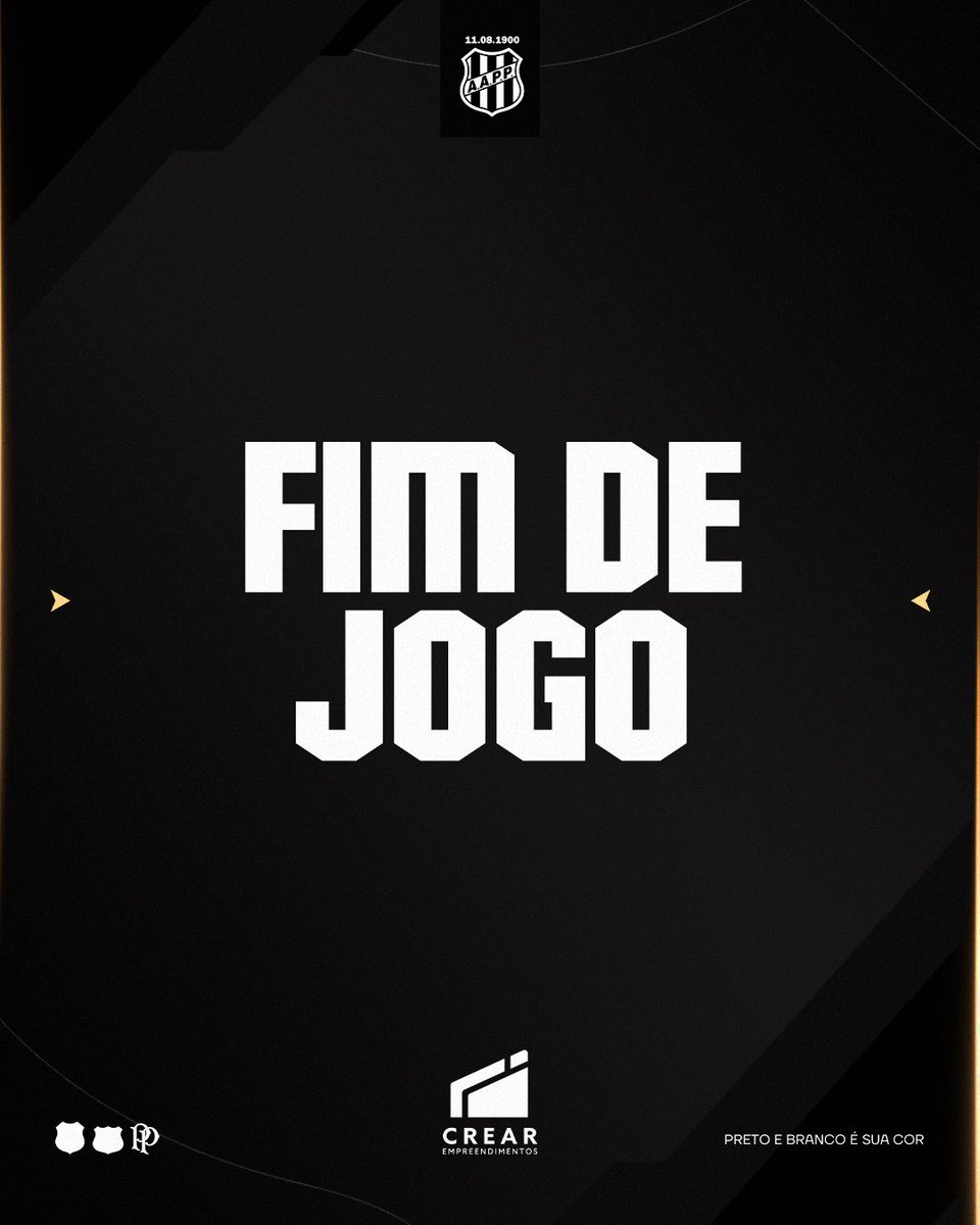 aapp_oficial's tweet photo. ⏱️52'/2T: Fim de jogo.
#CUI2X0PON
#VamosPonte https://t.co/qNS1QQAXBG