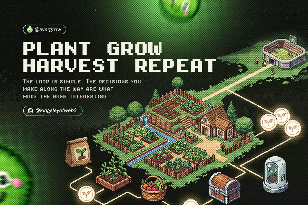 Onyifundzofweb3's tweet photo. ➥ HOW WOULD I EXPLAIN EVERGROW TO SOMEONE NEW?

I'd keep it simple:

@joinevergrow is a Web3 farming game where you plant limited supply seeds, wait for them to mature, harvest them, manage your grow, and optionally compete in Crop Sprint.

The basic loop is easy:

Plant → Grow → Harvest → Decide → Repeat.

But the interesting part comes from the decisions around that loop.

What do you plant?

When do you plant?

Do you wait?

Do you compete?

How do you manage your GROW?

That's what makes me interested in exploring Evergrow further.

 Simple enough to understand.
Deep enough to make you think about your next move.

If you were starting today, would you focus on building your farm or jump straight into Crop Sprint?