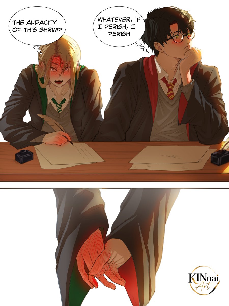 kinnaiart1's tweet photo. Bold move from Potter 😁😁👏 #malfoid #malfoy #harrypotter #fanartㅤㅤㅤㅤ https://t.co/gXqbHy9xGZ