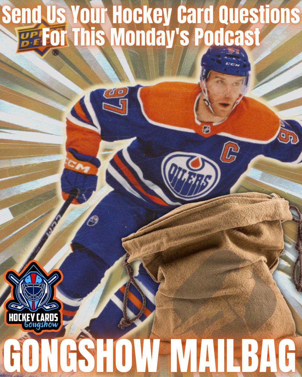 HCGongshow's tweet photo. Reply with your hockey cards questions and we'll answer them on Monday's Hockey Cards Gongshow podcast!

#hockey #hockeycards #mcdavid #upperdeck #nhl #nhlcards #rookiecard https://t.co/v0nBSlE8i6