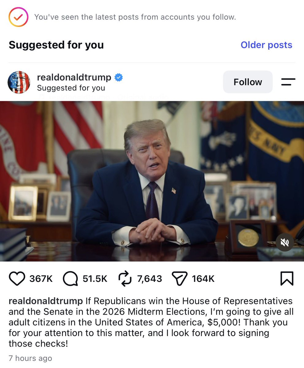 alex_lee's tweet photo. Republicans control Congress &amp; the presidency now so nothing is stopping them from offering $5000 checks NOW. This is blatant attempted at illegal bribery for votes — attempt too cos they’re banking you’re stupid even to believe they’d even actually follow thru https://t.co/kyeqNWfpGG