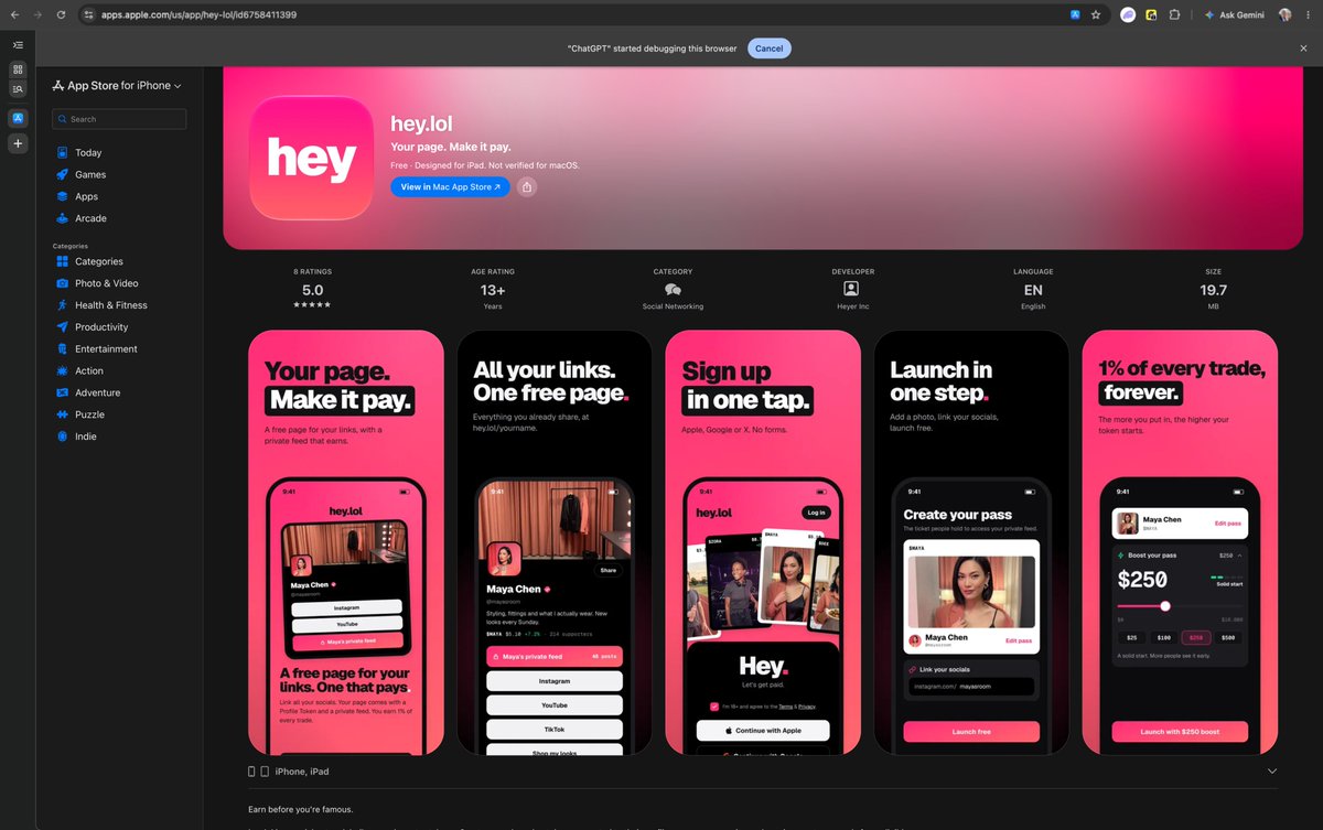rawgroundbeef's tweet photo. heylol iOS v2.1 has been released

Referrals are live. Earn 0.1% on every trade for any creator you refer.