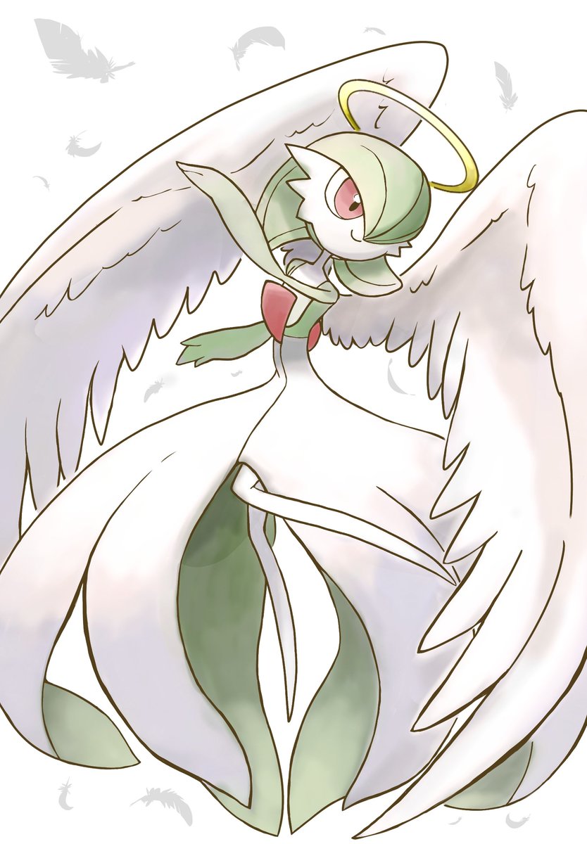 02monya's tweet photo. #ポケモン天使化
再掲　サーナイト天使 https://t.co/axtYZZYxK8
