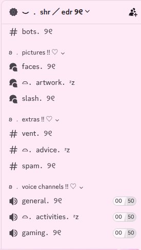 puppicxties's tweet photo. our cutie patootie channels for our dc server, gasp!!! #shtwtt #edtwtt #moots https://t.co/IQlu7NuwzZ