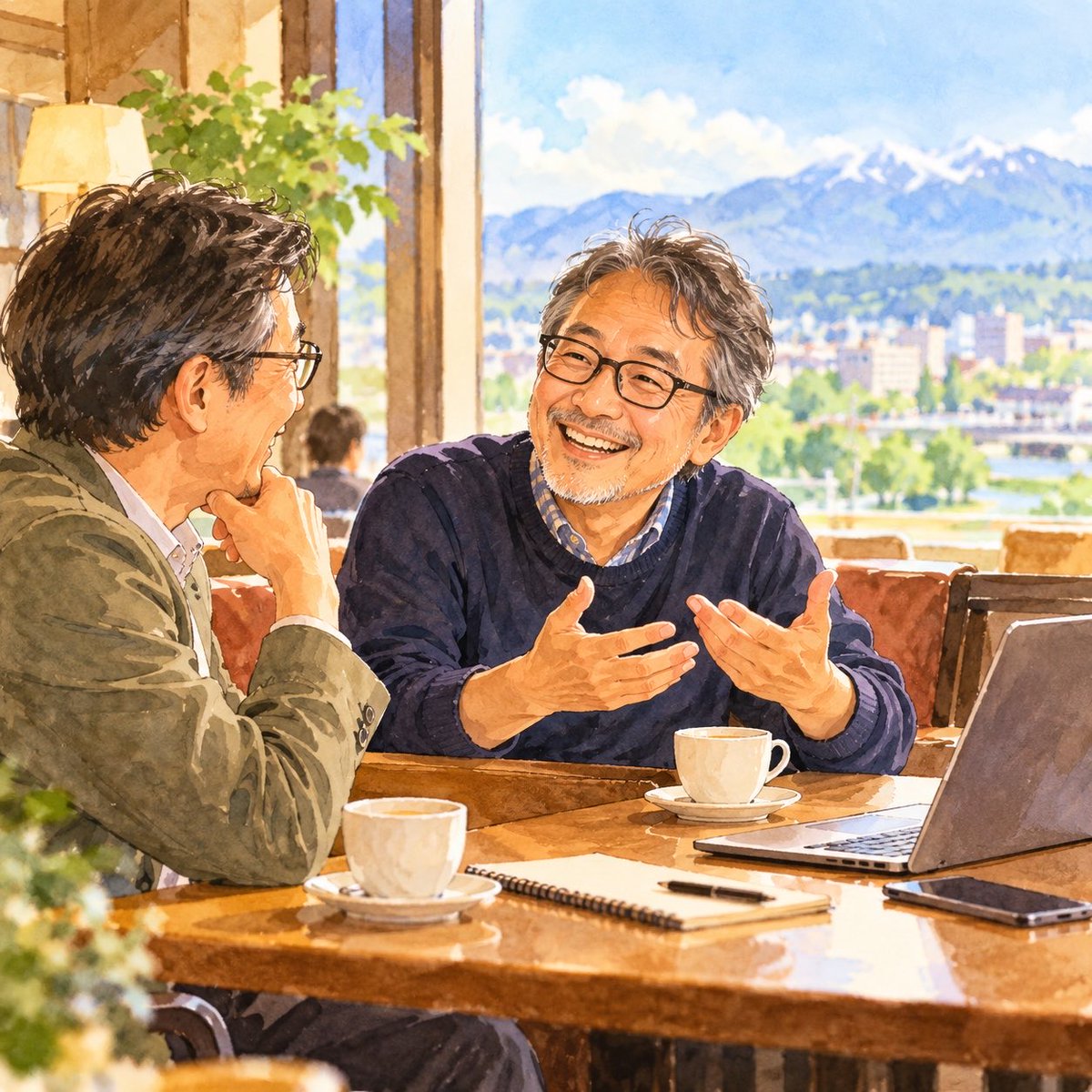 manabikatax's tweet photo. AIと毎日のように壁打ちしています。
でも、人と話すことでしか生まれないものもあります。

今回は、そんな時間でした。

AIと考える。
人と考える。

どちらかではないんですよね😊 https://t.co/ZwEddy2BWo