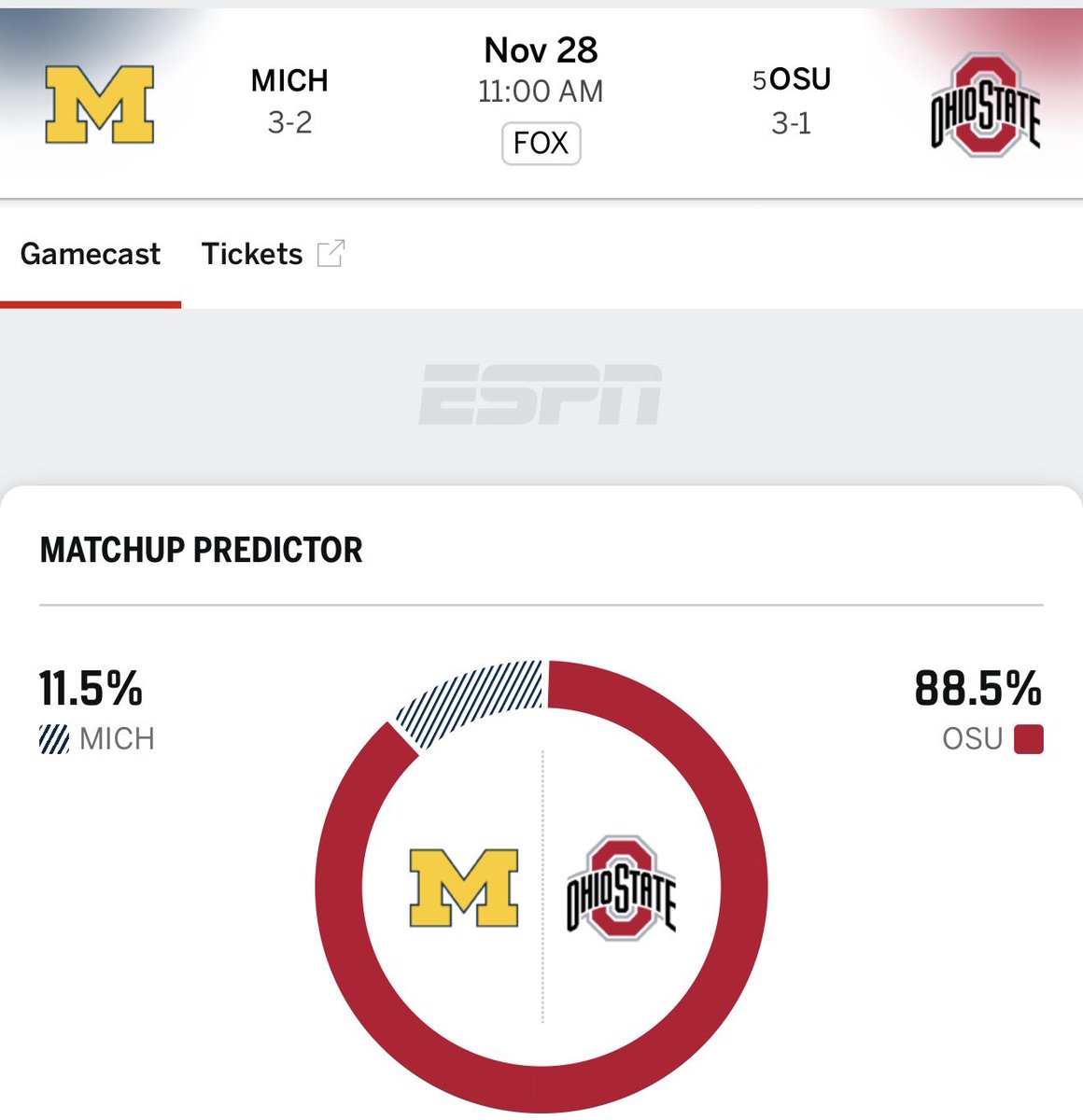 Metaleka_'s tweet photo. Ohio State is going to butt fuck us in November. https://t.co/gmCdOsU992