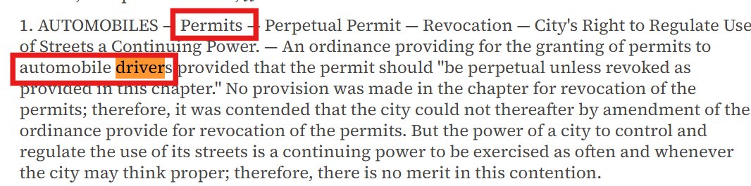 EducatedinLaw's tweet photo. State can require permits for DRIVING (FOR HIRE) but NOT for TRAVELING (in ANY conveyance).  

Cite: Thompson v Smith, 1930. Virginia Supreme Court !!!!

"The key passage says the common right includes operating an automobile for the “usual and ordinary purposes of life & business,” and then contrasts that with “transporting persons or property for hire along the street,” which it calls a privilege that a city may permit or prohibit." - ChatGPT
https://t.co/FPC0zATIQu

Points 1-4 about driving. 
Points 5 & 6 about traveling (in any conveyance
https://t.co/K4tXekNH06

Back in 1930, driving meant chauffering. Only because of K-12 indoctrination and media lies do average people think private use of an automobile for everyday life is driving/chauffering.  

Richard:McDonald always brings up court cases, and now I know why. It's a silver bullet. 

Richard:McDonald also brought up the definition switch, of pretending driving can be not for hire. 

🎩Hat tip to Living in the Private that lists Thompson v Smith and many other court cases on the right to travel. 
https://t.co/3X9yMpZhNN

Richard:McDonald also says automobiles are home goods. Don't recall why that helps.
