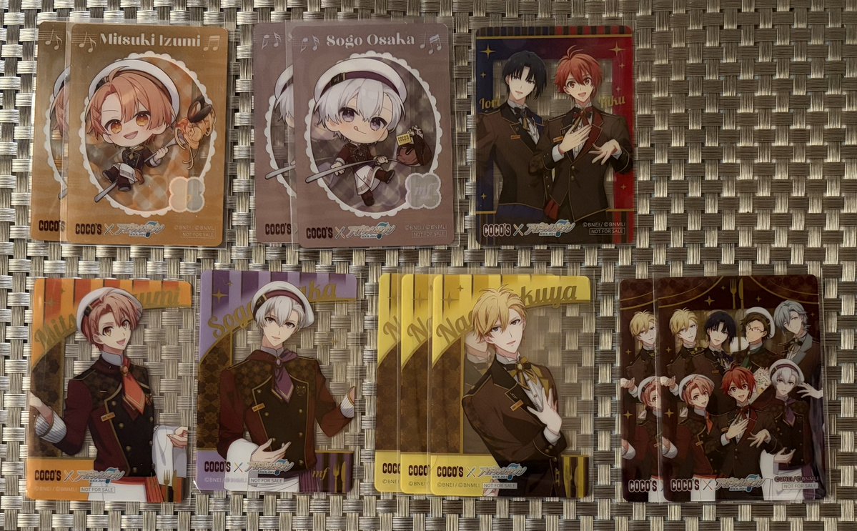 CHX_XI's tweet photo. 【交換】アイナナ ココス 特典 クリアカード クリカ

譲:三月 壮五 ナギ フラウェ 集合
求:環B、環A (B優先です)

🫧都内手渡しor郵送 https://t.co/dEzPUGyDvQ