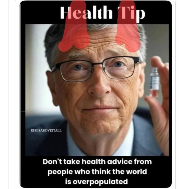sidebm_sbm56739's tweet photo. @DeepLeaksHQ Arrest Bill Gates, he is a demon coward, a monster. https://t.co/yksXTh0WCf