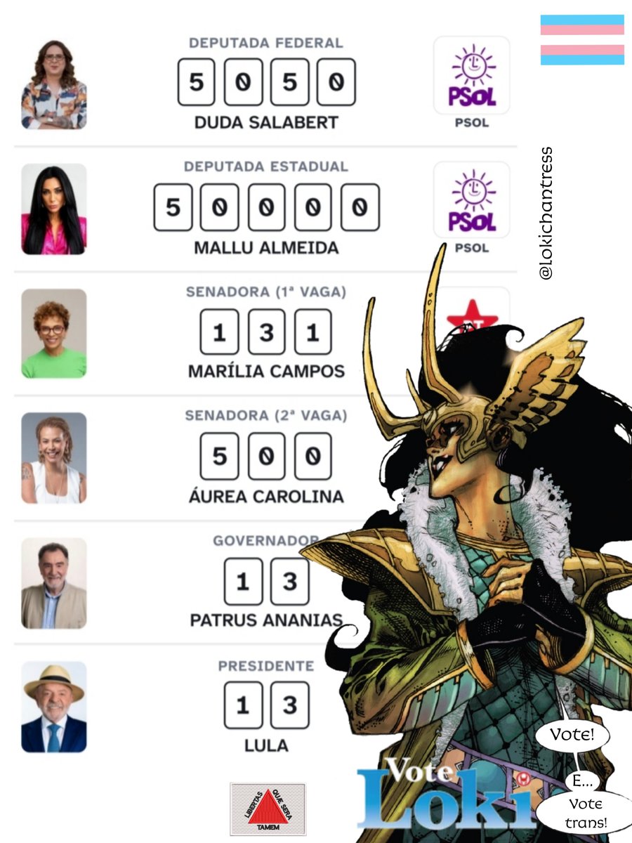 lokichantress's tweet photo. a colinha de quem vota loki amanhã!
#VoteLoki #VoteLula 🇧🇷🏳️🌈🏳️⚧️⭐ https://t.co/yifH9M5008