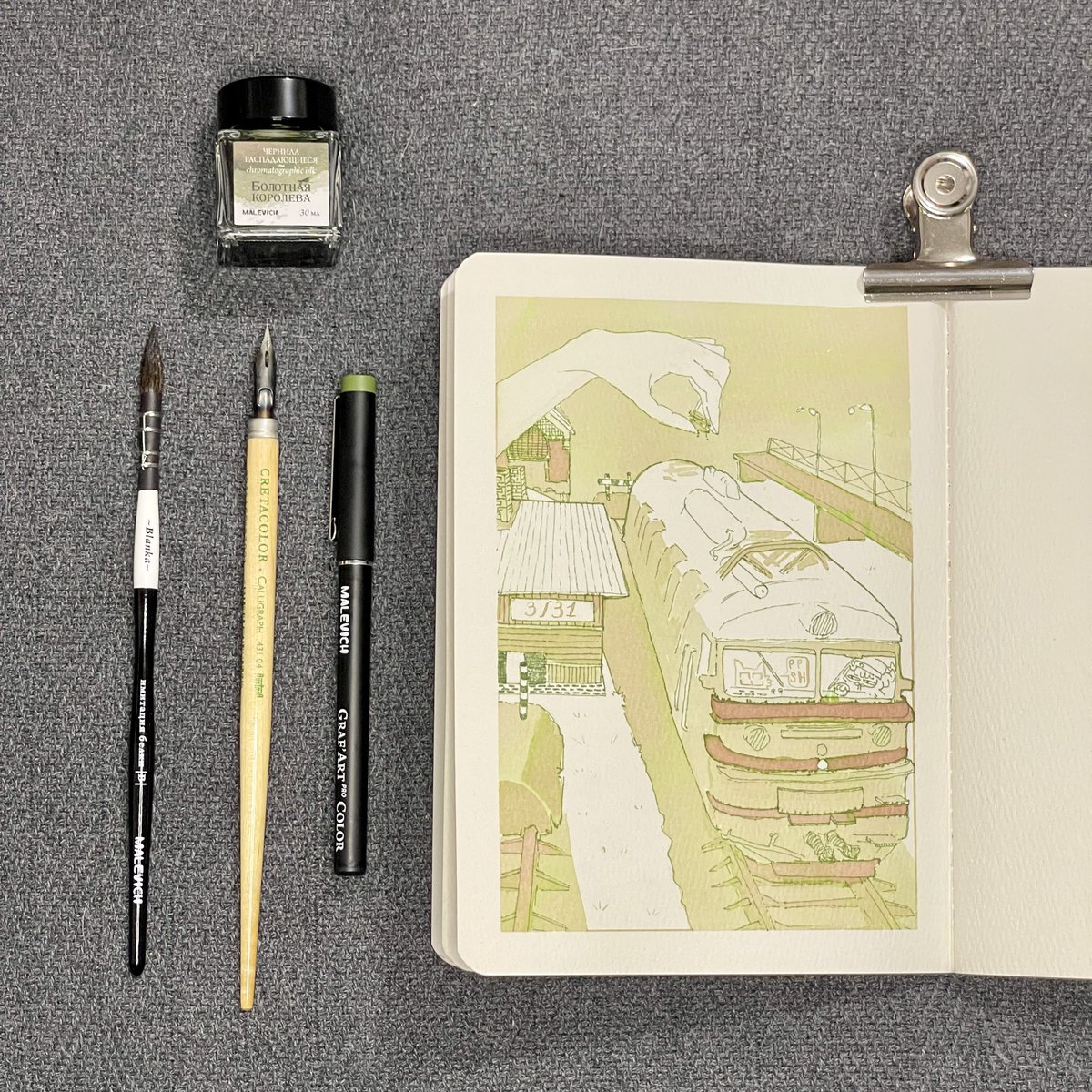jagermeistres's tweet photo. 3/31 miniature | миниатюра

#injtober #inktober2026 #inktober2026miniature https://t.co/cJU6Tl1p5b