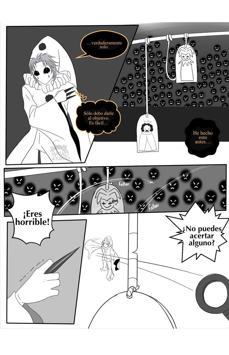 crazy_smilesvyn's tweet photo. 🎪| CÓMIC— “El vestuario de Pierrot” por Neko.

“Un poco de contexto: este cómic se sitúa hace bastante tiempo. Ellos eran más jóvenes y aún estaban aprendiendo a hacer que las cosas funcionaran en el circo”. +

#TFC #thefreakcircus https://t.co/gvKBbjuK3U