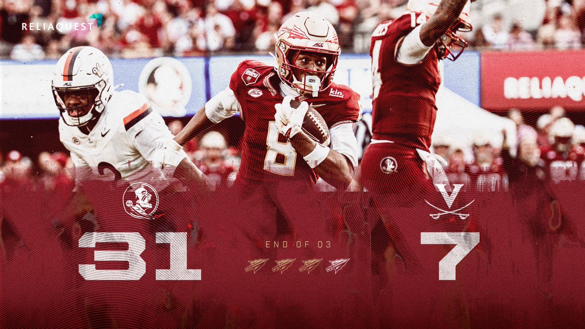 FSUFootball's tweet photo. Heading to the 4th!

#NoleFamily | @ReliaQuest https://t.co/EmfVCpY7IW
