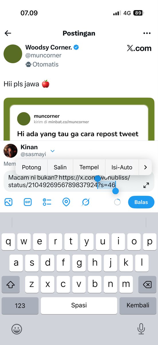 sasmayi's tweet photo. @muncorner Stepnya: kamu copas dulu link postingannya. Lalu dari paling belakang, hapus sampe tanda tanya (?) dan replace dengan /video/1 https://t.co/NnlwD5BbMf