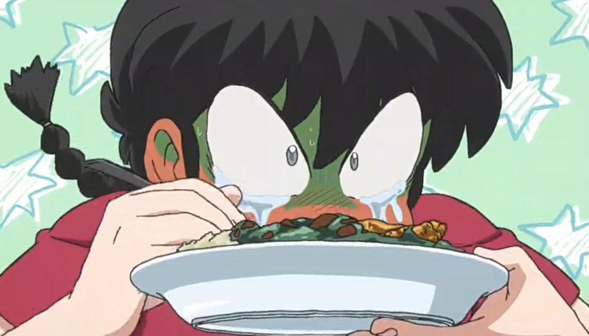 Pandeciruela's tweet photo. El hecho de que Ranma se trague la comida de Akane unicamente por celos me parece tan gracioso https://t.co/C77Tuu4n6K