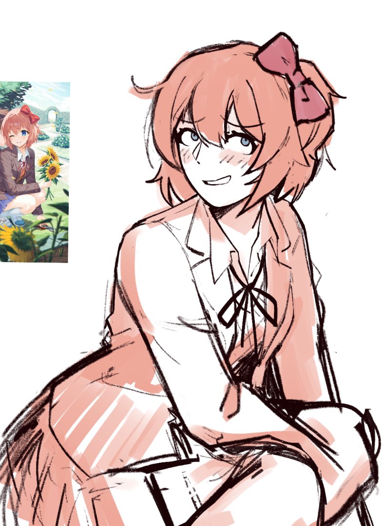 Zappyz_'s tweet photo. sayori ddlc is like my muse https://t.co/zsZmJ6wuOA