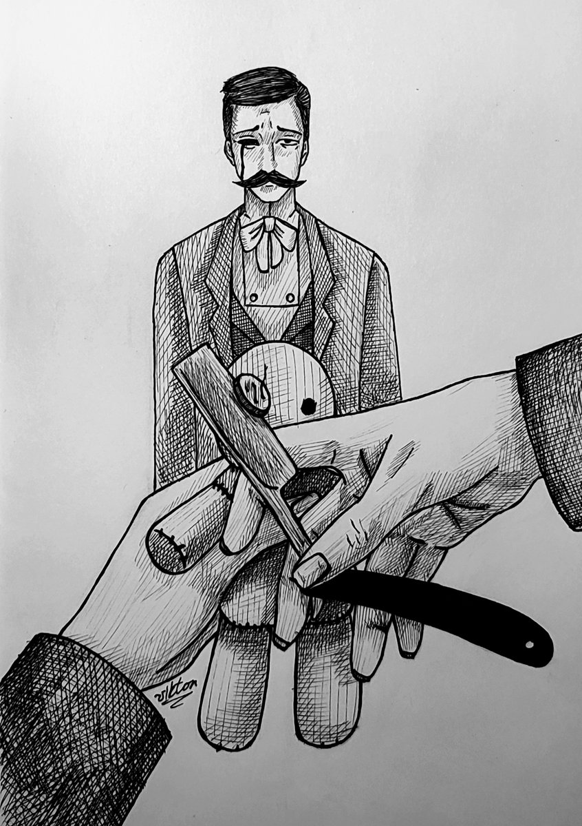 VIKTOR971344's tweet photo. Day III

Shaving × Miniature

#Laketober2026 #inktober2026 #rustylake #rustylakefanart #laketober #inkctober #SamuelVanderboom #AlbertVanderboom 

@rustylakecom https://t.co/MO1hJFFHJB