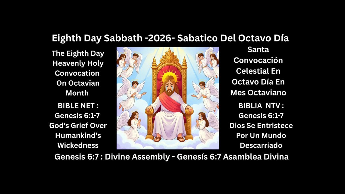 WIvyCancelOrtiz's tweet photo. #October2026:#Octubre2026 #Sabbath2026:#Sabatíco2026 #8thDayAssembly::#8voDíaDeAsamblea #LastGreatDay:#ÚltimoGranDía #EighthDaySabbath:#SabaticoDelOctavoDía #HolyConvocation:#SantaConvocación #EighthDayAssembly:#Sabbath:#Sabático:#OctavoDíaDeAsamblea #50días::#Octavian:#Octaviano https://t.co/u5SsUo3miq