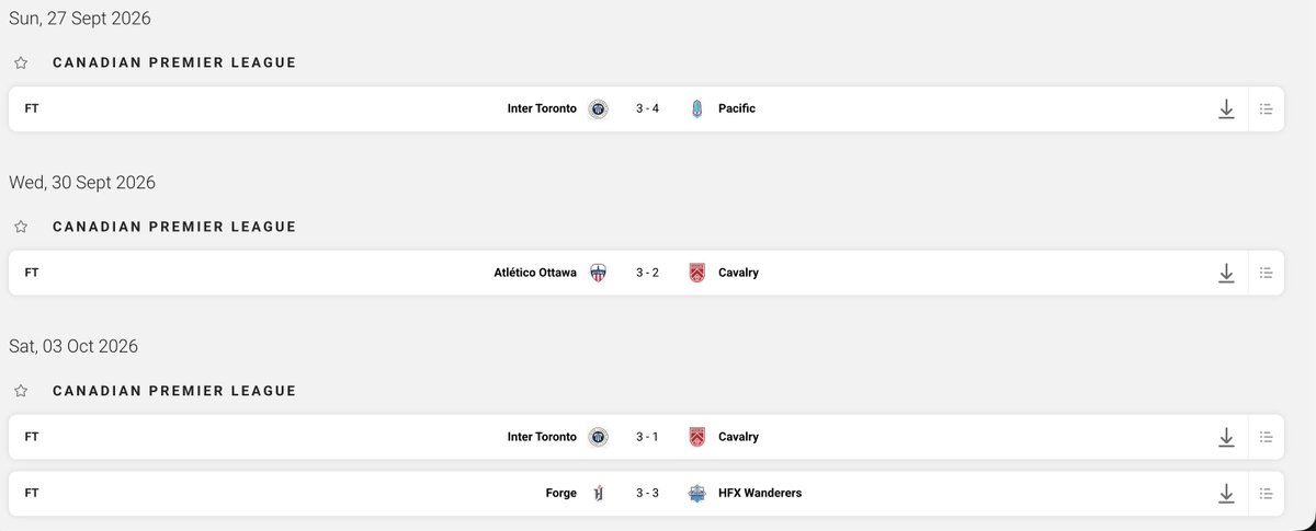 adamkjenkins's tweet photo. 22 goals scored in the last four #CPLSoccer matches...

The final round of the regular season has been wildly entertaining. https://t.co/353KEUC2dZ
