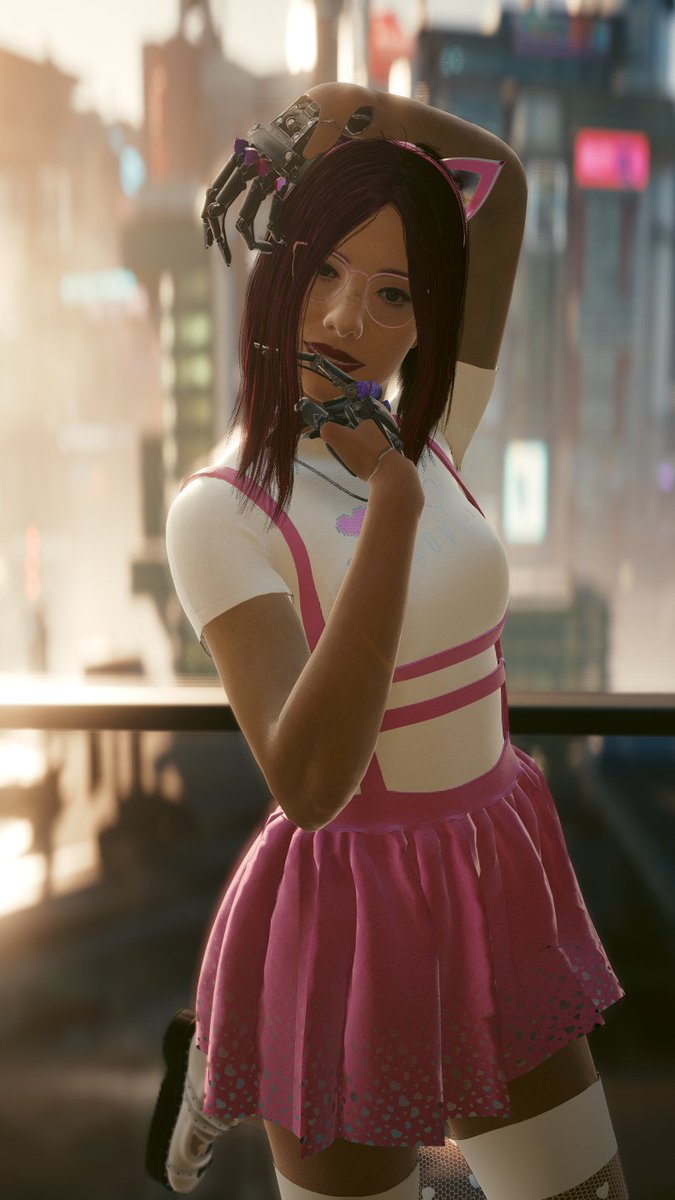 AlexaCutiePiee's tweet photo. Thought I'd do a fun lil fact file about Grace(thread)
Name: Grace
Age: 23
Gender: Female
Sexuality: Lesbian
Ex occupations: NUSA Office worker, Arasaka counter intel
Current occupation: Merc
Favourite Colour: Pink
Favourite song: I really want to stay at your house https://t.co/a9Ma1zlMwG