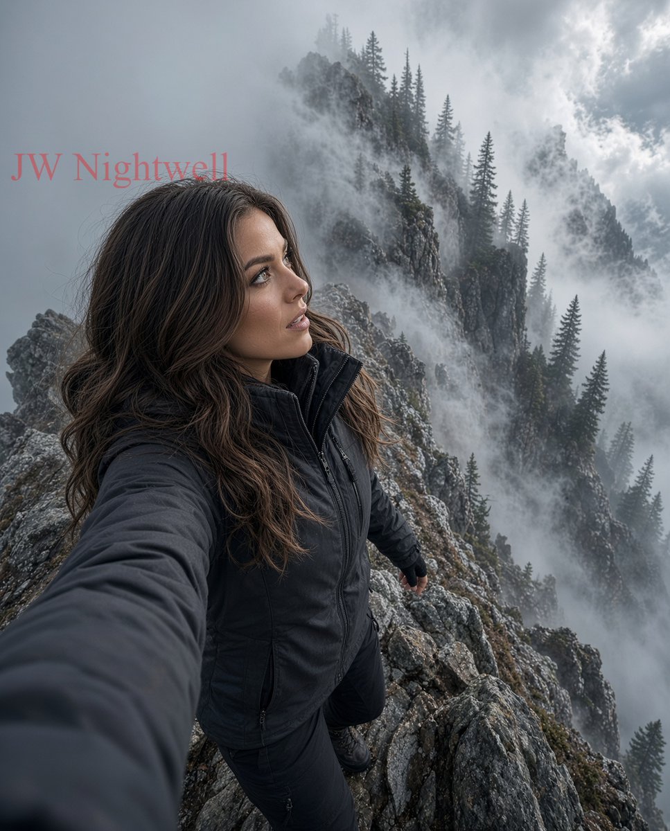 EmilyVaelen's tweet photo. My face when the fog rolls in at 4pm on a Saturday mountain hike! Guess I'll head on back down then. 😆 

#EmilyVaelen
#mountainlife
#MountainEscape https://t.co/xFScwXKqXJ