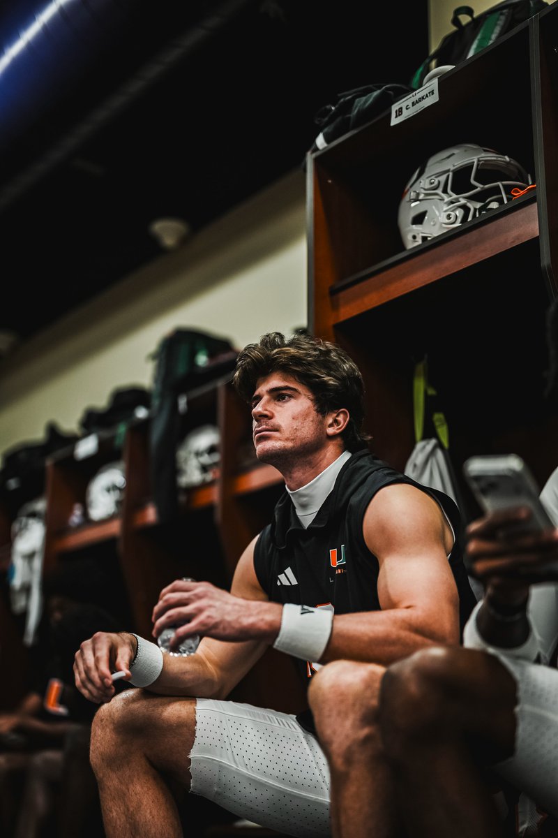 CanesFootball's tweet photo. Focused on one goal. https://t.co/ss0PCDqgai
