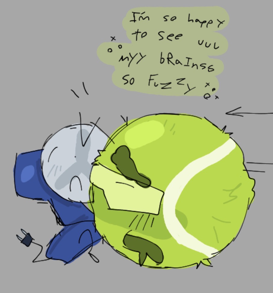 Ilovetreetpotsm's tweet photo. Cw: alcohol usage //

Tennisfan cuddling I think  (1/4) 🎾🌀 https://t.co/K9k9Oj6Koy