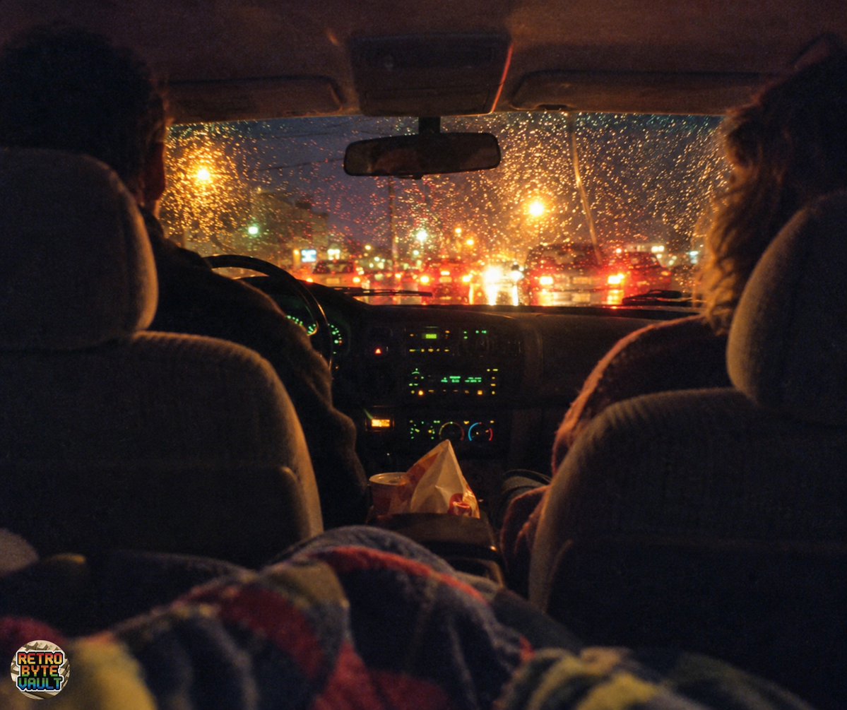 RetroByteVault's tweet photo. Being half asleep in the back seat while your parents talked quietly up front.

Rain against the windows, streetlights passing overhead, and that feeling that you could close your eyes because someone else was getting you home. https://t.co/nRqmGDCnf6