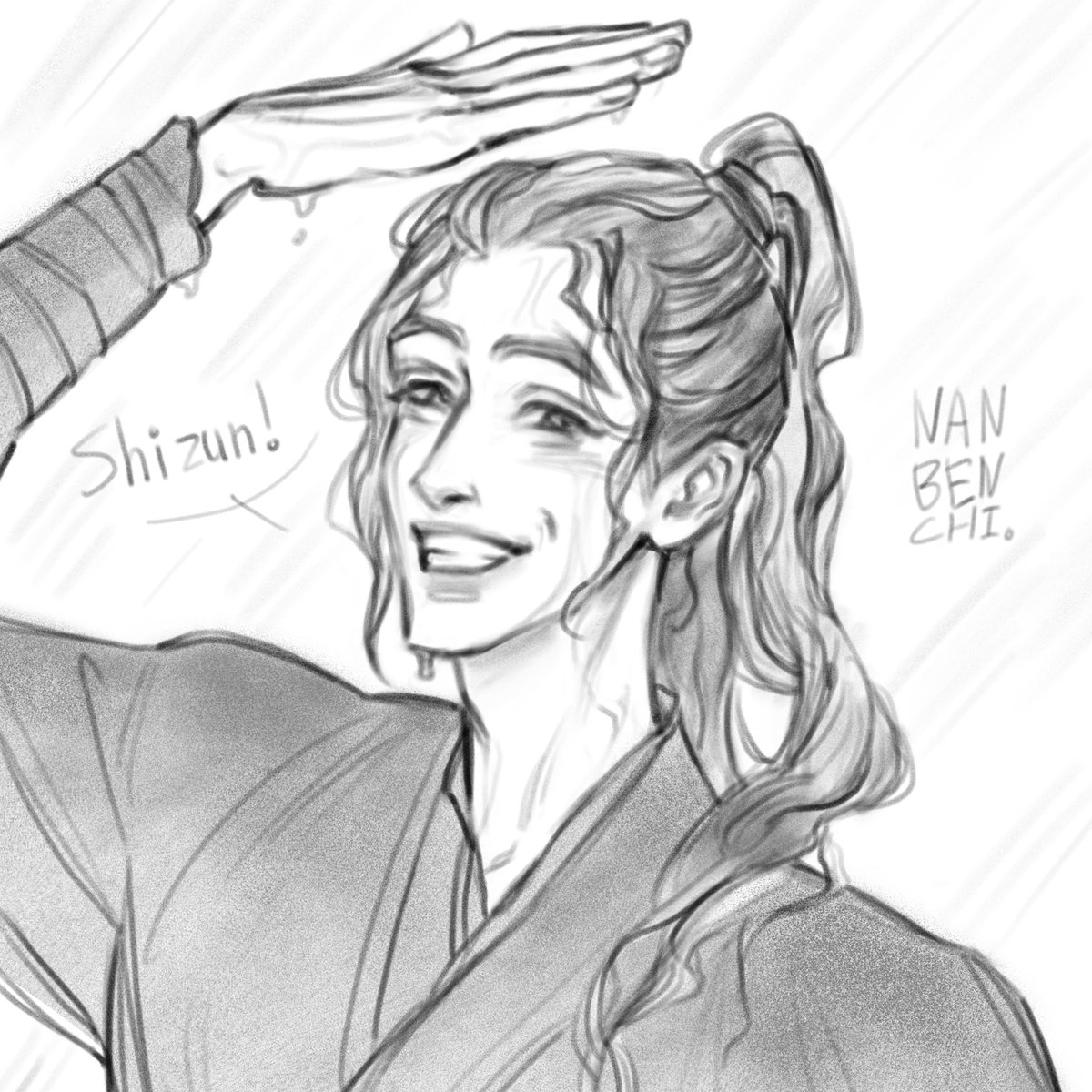 nanbenchi's tweet photo. 2.Rain
Silly wet puppy

#inktober #2hatober2026 #erha #2ha #moran https://t.co/1jXya56vqN