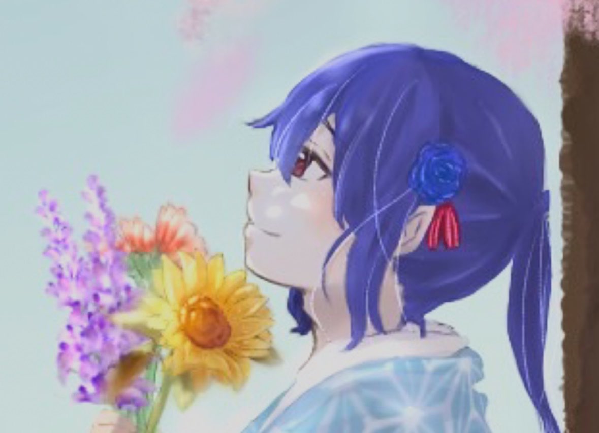 MAYURI0812_'s tweet photo. なぜ、七瀬まゆりの花は青い薔薇なのか。
とっても深い意味なのさっ

気になる人は調べてねん！

あ、手に持ってる花にも意味がありました。今はもう赤だけかなぁ…

#七瀬まゆり 
#青い薔薇
 #フォロバ100 https://t.co/SEQtnHskRj
