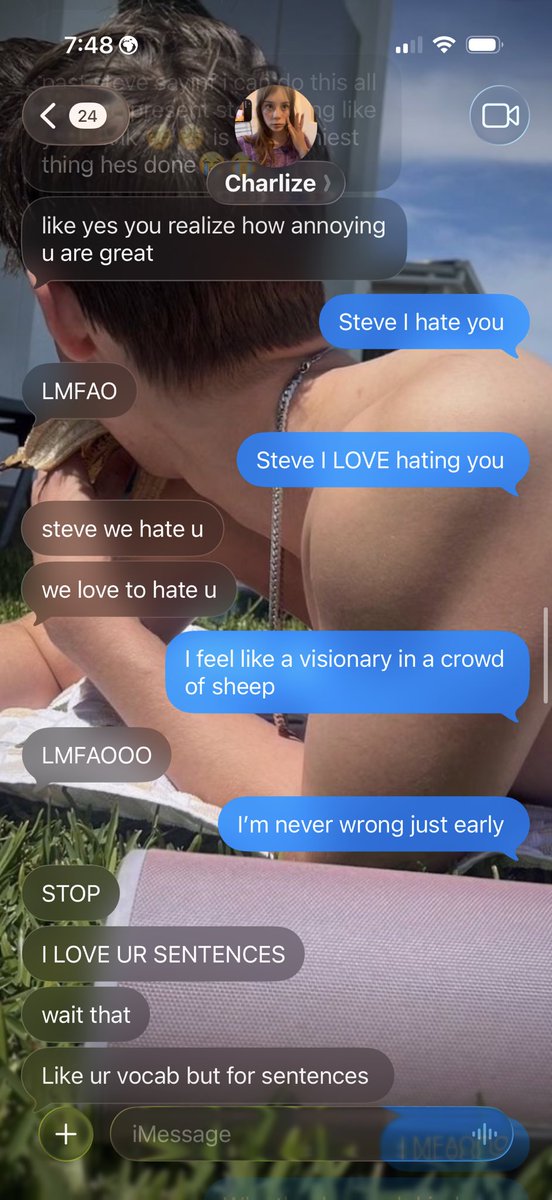 rabbtfleish's tweet photo. CharlizeMischa hating Steve Rogers https://t.co/BwOgKzMdHK