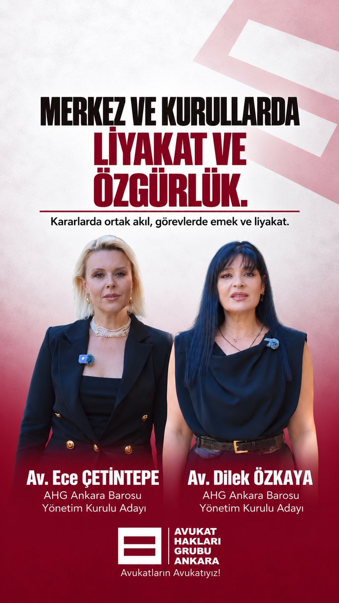 AHGAnkara's tweet photo. Baronun gücü, meslektaşın bilgisi ve emeğidir.

Merkez ve kurullarda liyakati esas alacak, gerçek çalışma özgürlüğünü sağlayacak, raporları kamuoyuyla paylaşacağız.

Kararlar ortak akılla alınacak, meslektaşın sözü yönetime yansıyacak.

Avukatların Avukatıyız! https://t.co/Ev08SokdG9