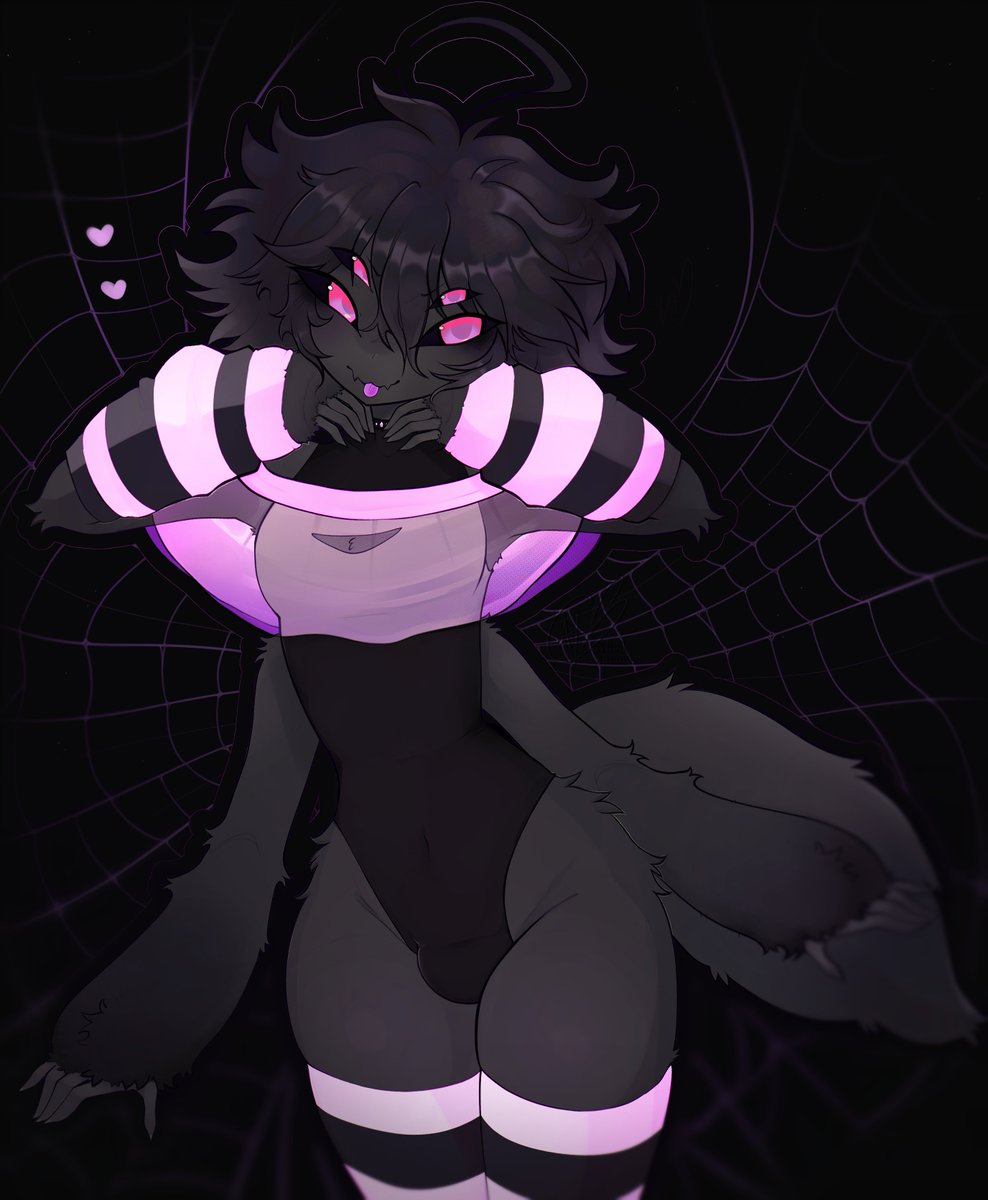 VoidedAurora's tweet photo. A littl' spider boy for spooky month <3
~COMM #OC https://t.co/5QBPpi7bdk