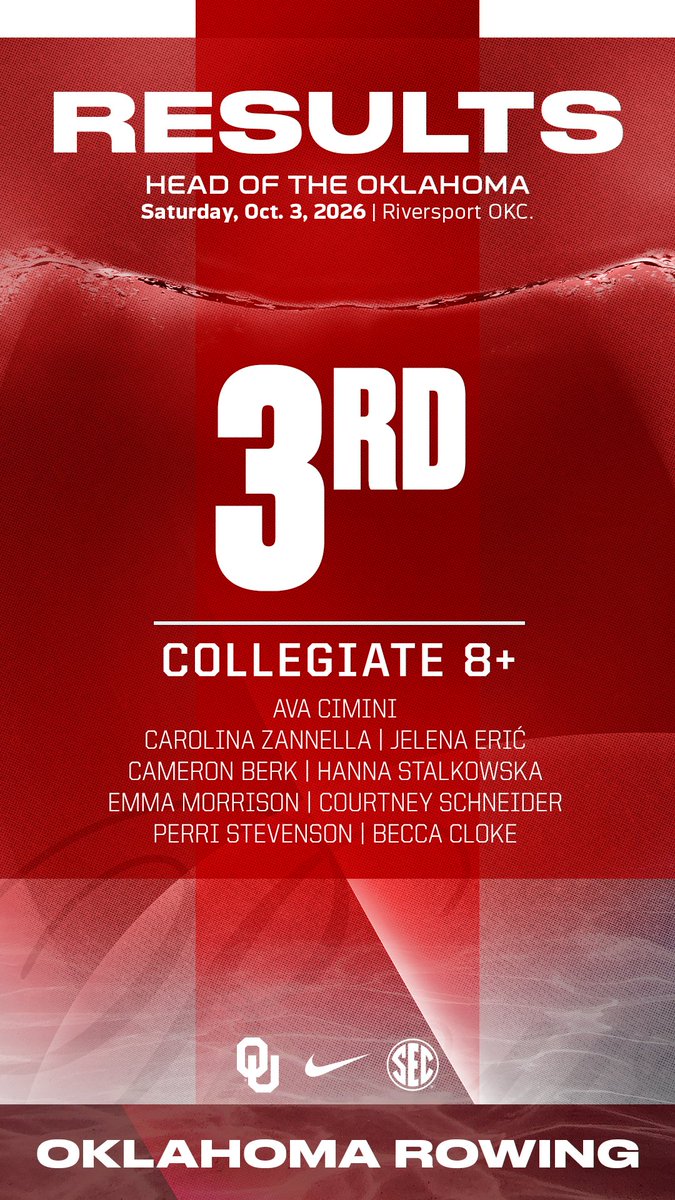 OU_Rowing's tweet photo. WWW 🧹 https://t.co/4JI9IGLZ2M