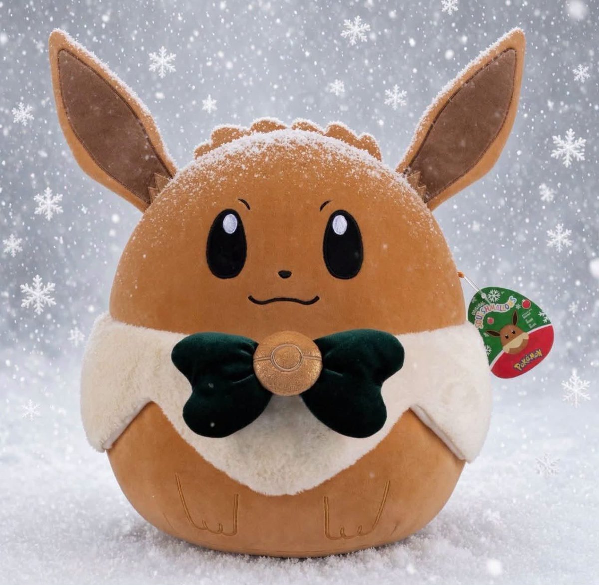 PokemonRestocks's tweet photo. First look at Target Exclusive Eevee Squishmallow Releasing November 1st! ❄️ #Pokemon https://t.co/2TZk4Hyjju