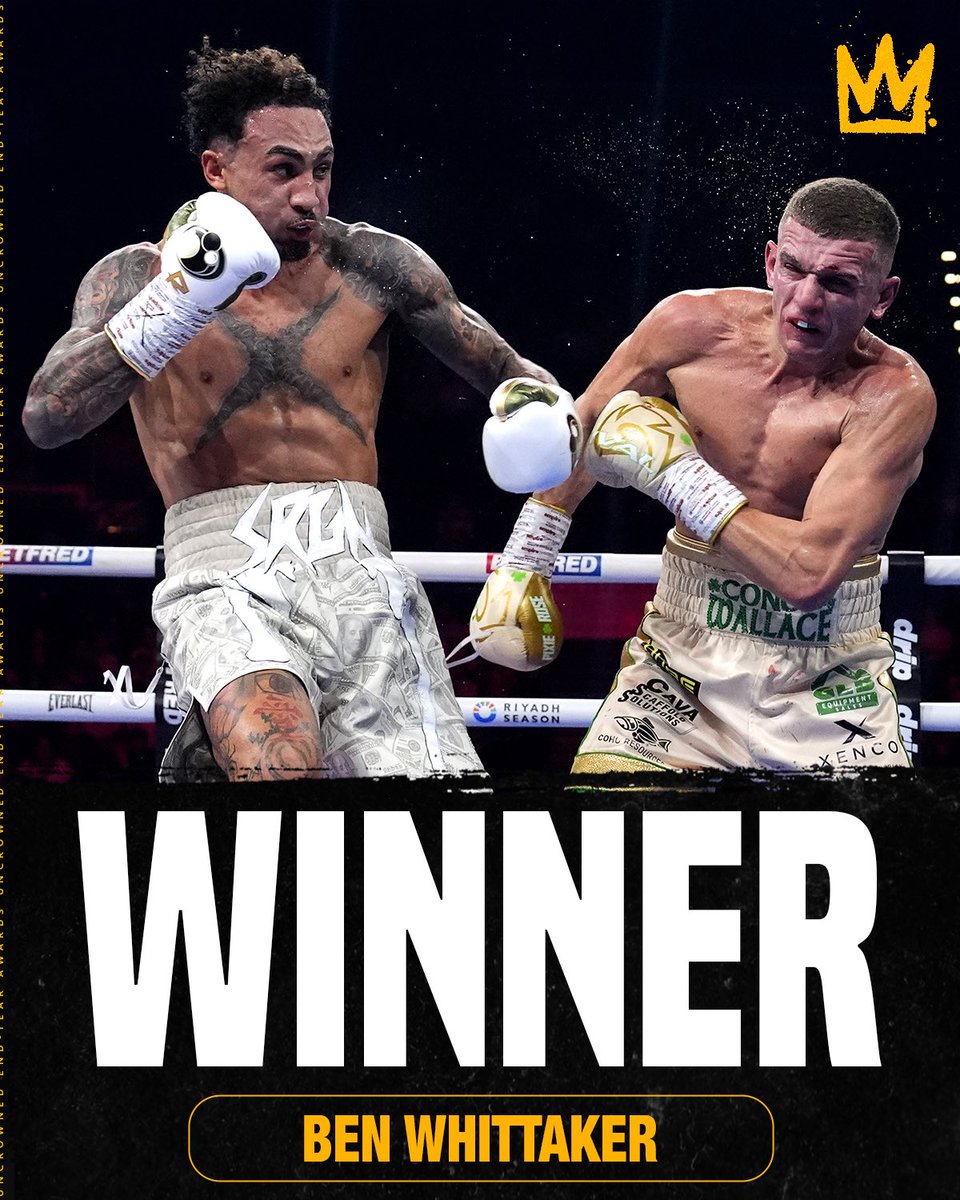 uncrownedcombat's tweet photo. Ben Whittaker gets past a tough opponent in Conor Wallace and is now the No. 1 contender for Dmitry Bivol’s WBC light heavyweight title. https://t.co/tj9KTuEJ4v