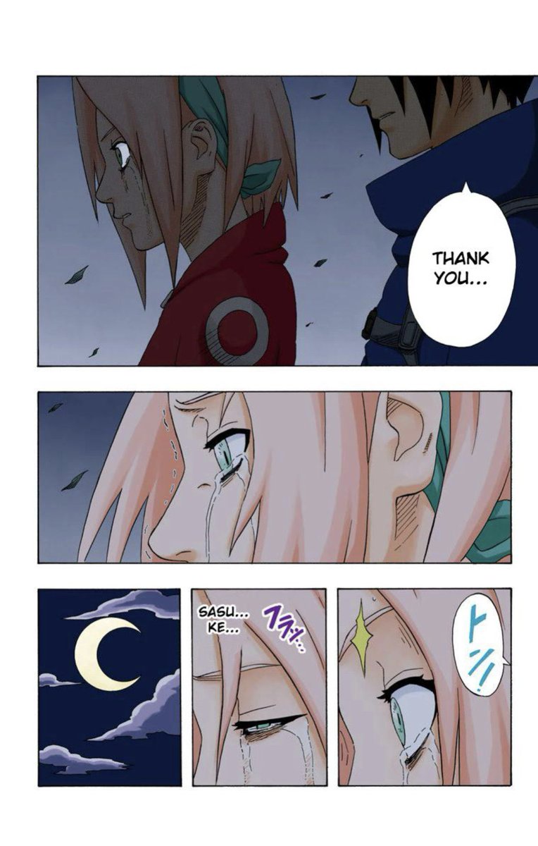 AcervoSakura's tweet photo. A lot of absurdities and people are focusing on the most plausible and close to the canon which is to admit that genin Sasuke always liked Sakura 😭 https://t.co/A8MpMd2Dkx