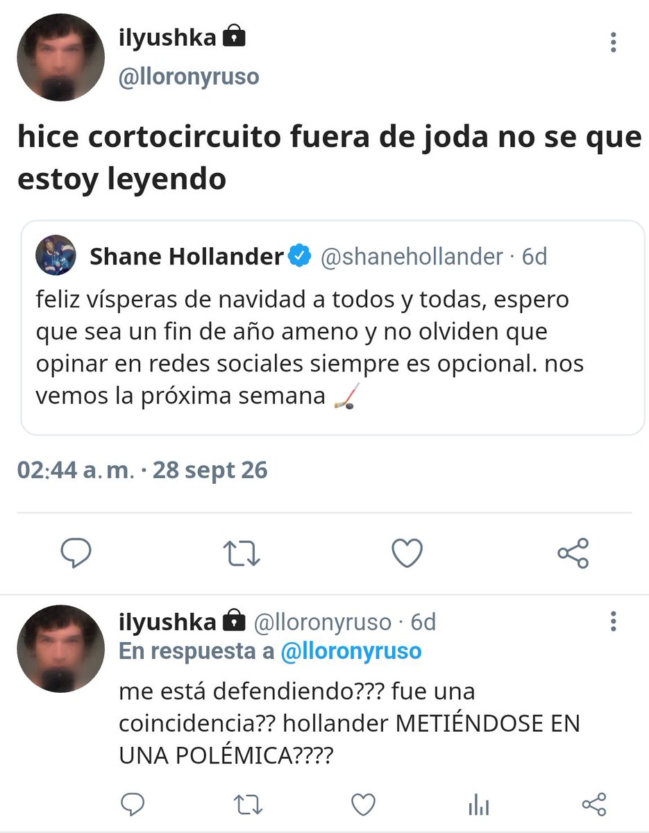 feelphoebe's tweet photo. au hollanov
Ilya está en medio de una ola de hate y cuando todos parecen estar en su contra,Hollander, su mayor rival, sale a defenderlo.
o
Lo que comienza como una simple defensa termina con Shane invitándolo a pasar navidad con su familia y convirtiéndose en un círculo vicioso. https://t.co/KDU2KIcD8O