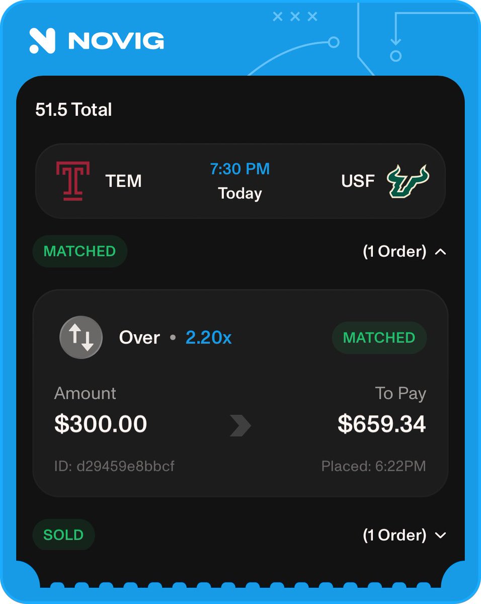 TrustOrtiz's tweet photo. Boots on the ground for tonight’s max play. Shootout loading 😎
▫️Temple/USF over 51.5 (20 units)
#LockItIn #TrustOrtiz

Odds via @Novig https://t.co/M98iu5vkNW