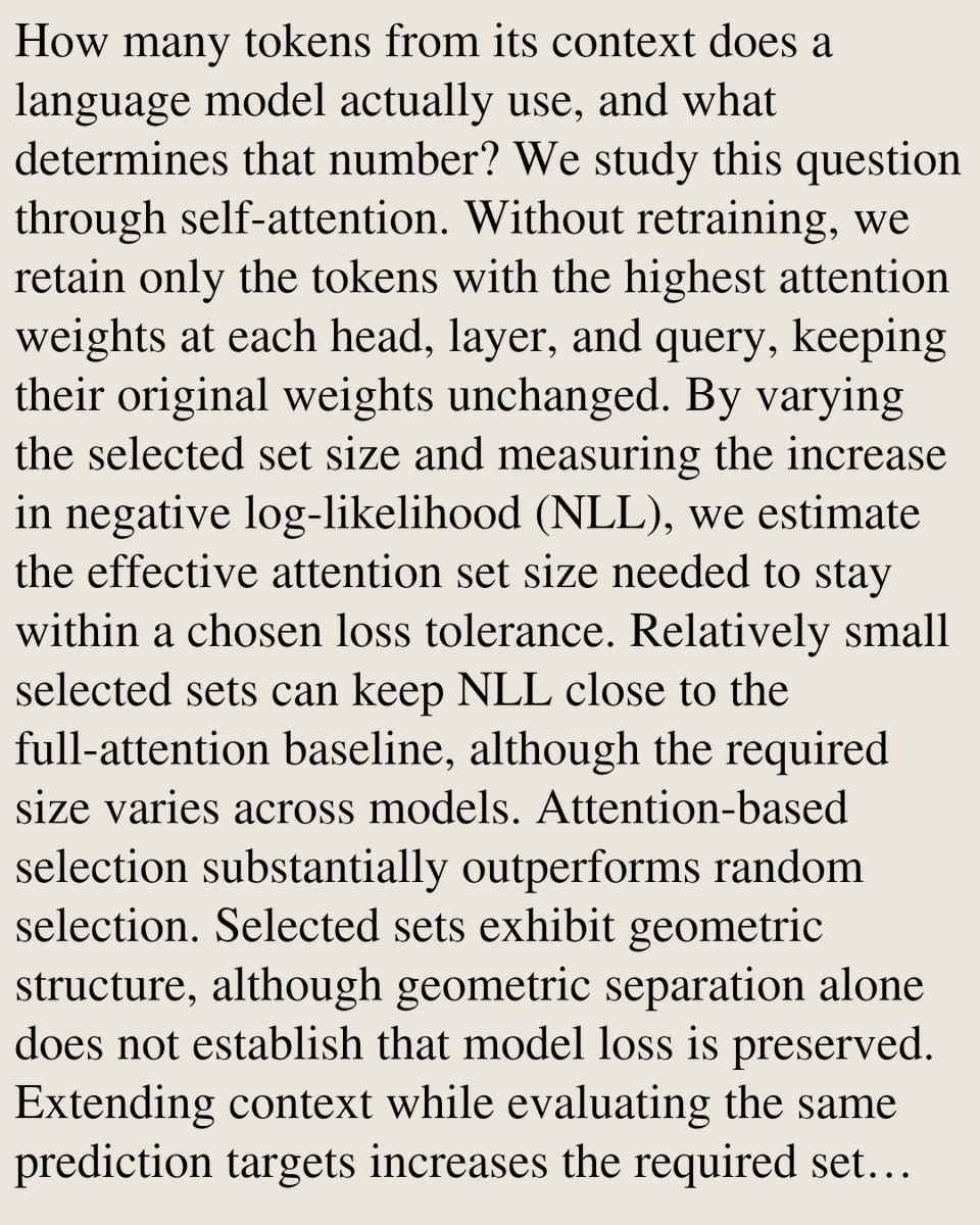 HEI's tweet photo. Retrieval Capacity of Self-Attention Under Competition

Timur Mudarisov, Mikhail Burtsev, Radu State
https://t.co/zdwkx8ECAv [𝚌𝚜.𝙲𝙻 𝚌𝚜.𝙻𝙶] https://t.co/AwLkTjVf5f