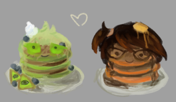 cavallozzz's tweet photo. @Uhhhhhsjeueudhs @honeyfallpride i thought the concept of sburb exe pancakes was the cutest thing ever so i doodled some really quick aww!! sburbexe cafe ... now i want to make a whole menu or something it would be so cute. i love https://t.co/MRhqR3vkx5